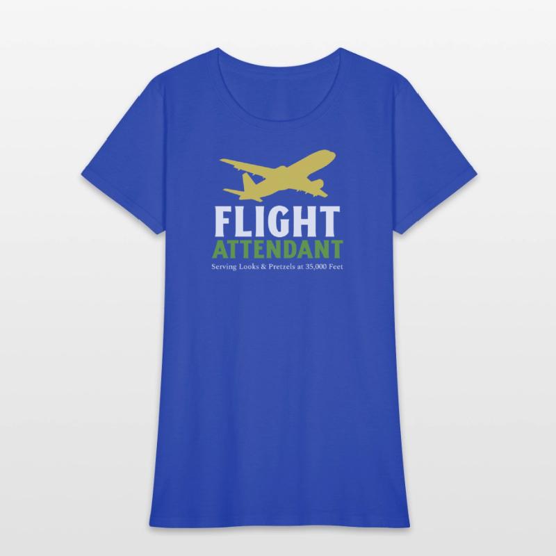 Serving Looks and Snacks Flight Attendant