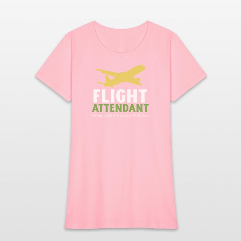 Serving Looks and Snacks Flight Attendant