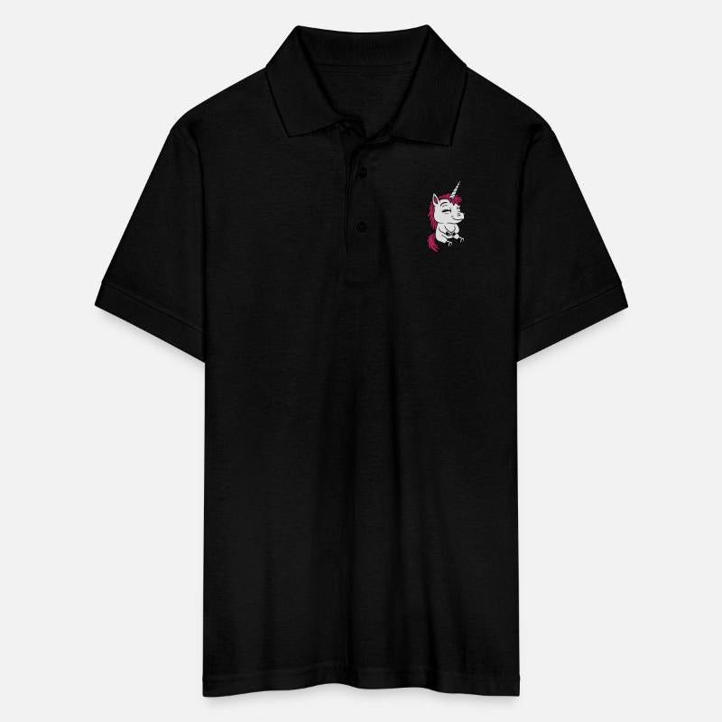 Sitting little cartoon unicorn