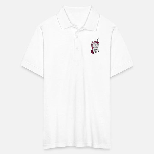 Sitting little cartoon unicorn