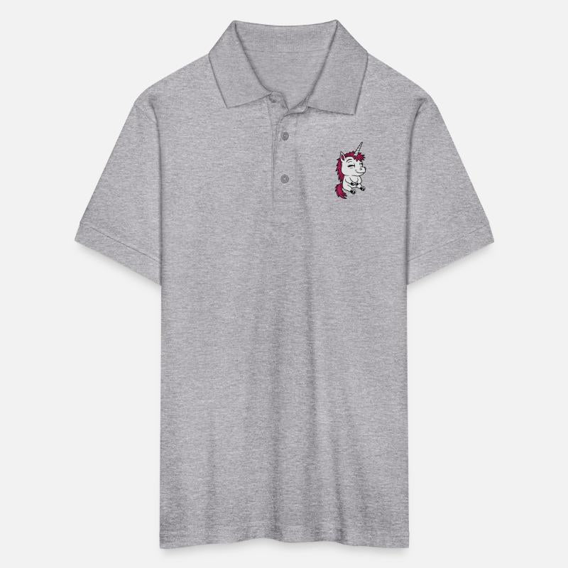 Sitting little cartoon unicorn