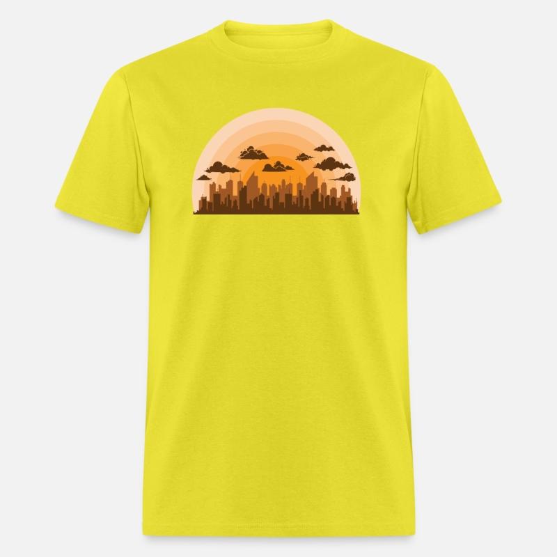 Skyline with Clouds over City Building