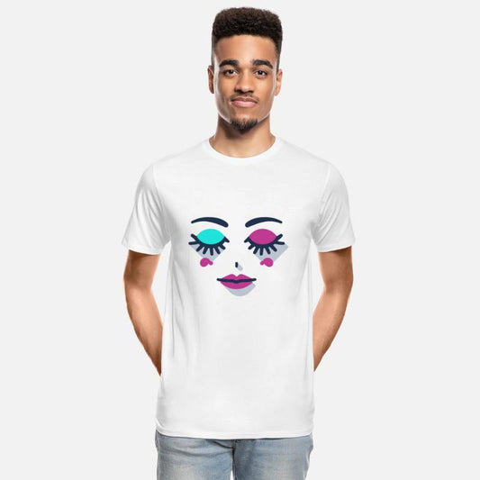 Sleeping Eyes Abstract Female Face Beauty