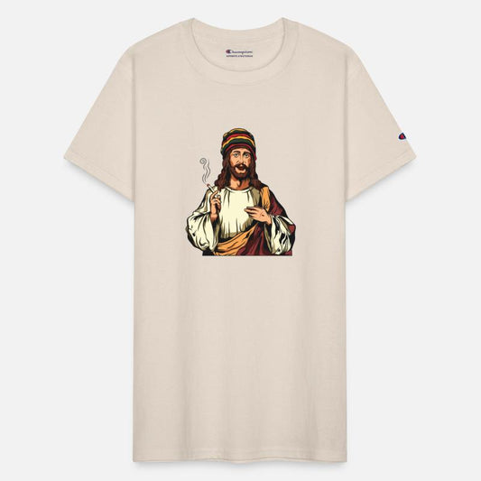 Smoking Weed Joint Jesus Cannabis Hemp Rasta 420