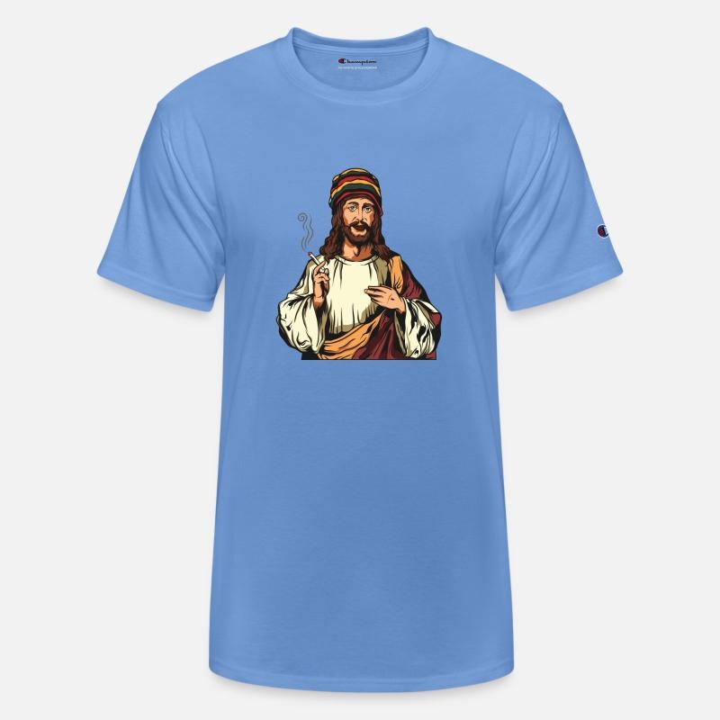 Smoking Weed Joint Jesus Cannabis Hemp Rasta 420