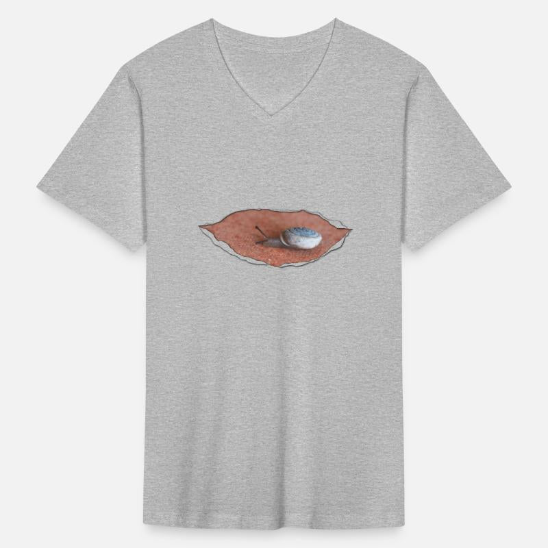 Snail Under Torn Material