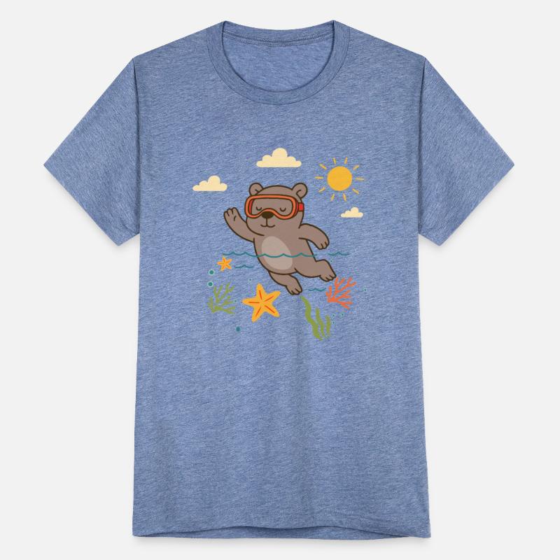 Snorkeling Bear Diving in the Ocean