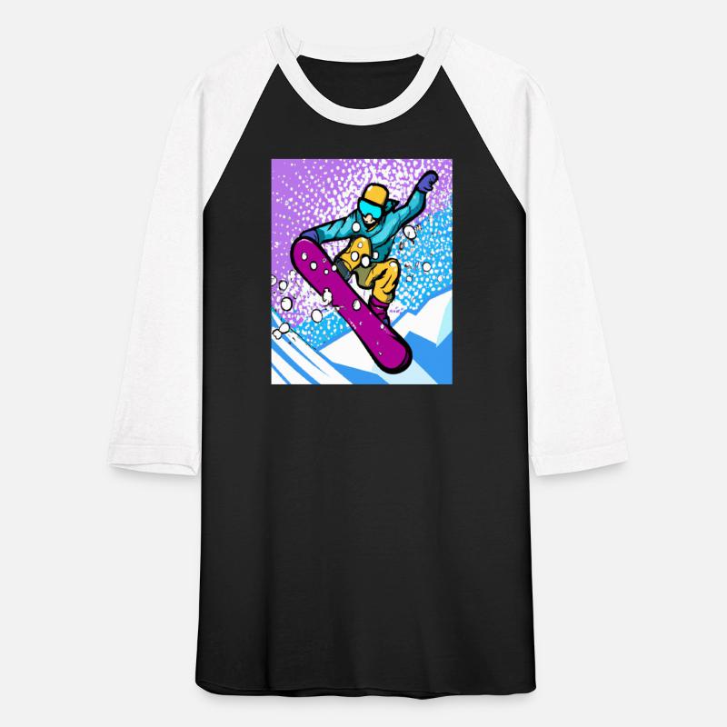 Snowboard fun jump & sun