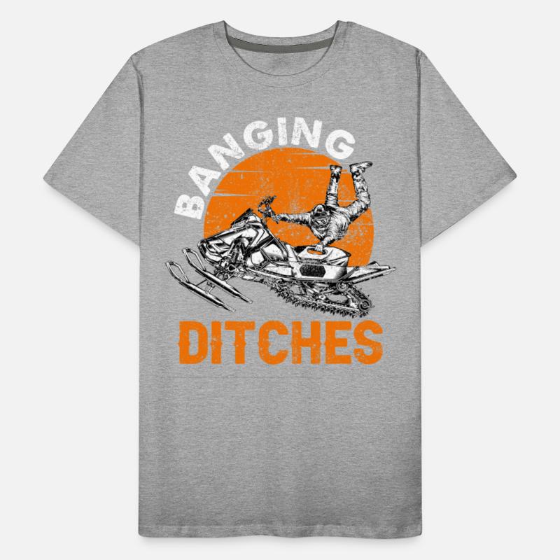 Snowmobiling Hoodie Banging Ditches Snowmobile