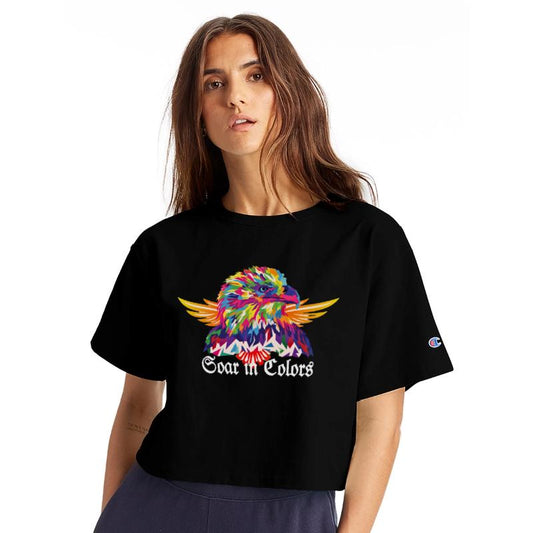 Soar in colours -vibrant eagle head design