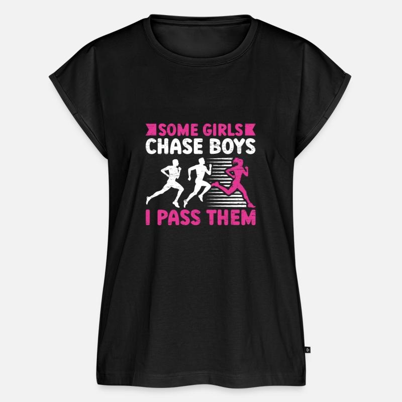Some Girl Chase Boys Runner Running Girl Track And
