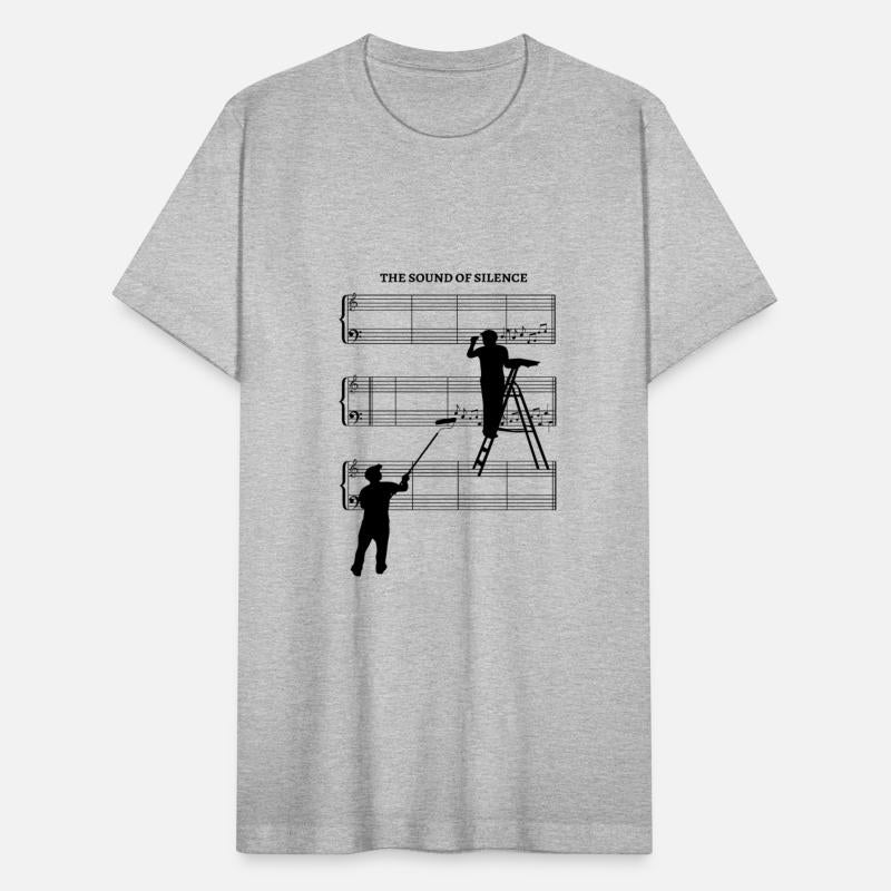 Sound Of Silence - Empty sheet music and painters
