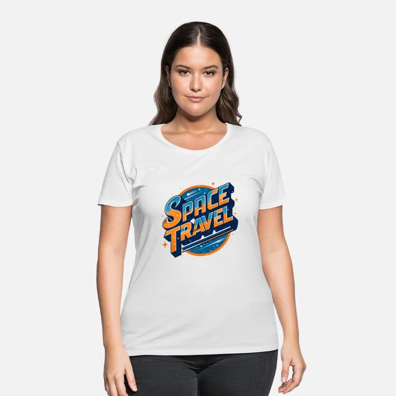 space travel typography text with stars