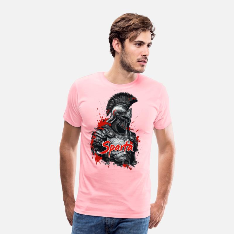 Spartan soldier in a splatter design