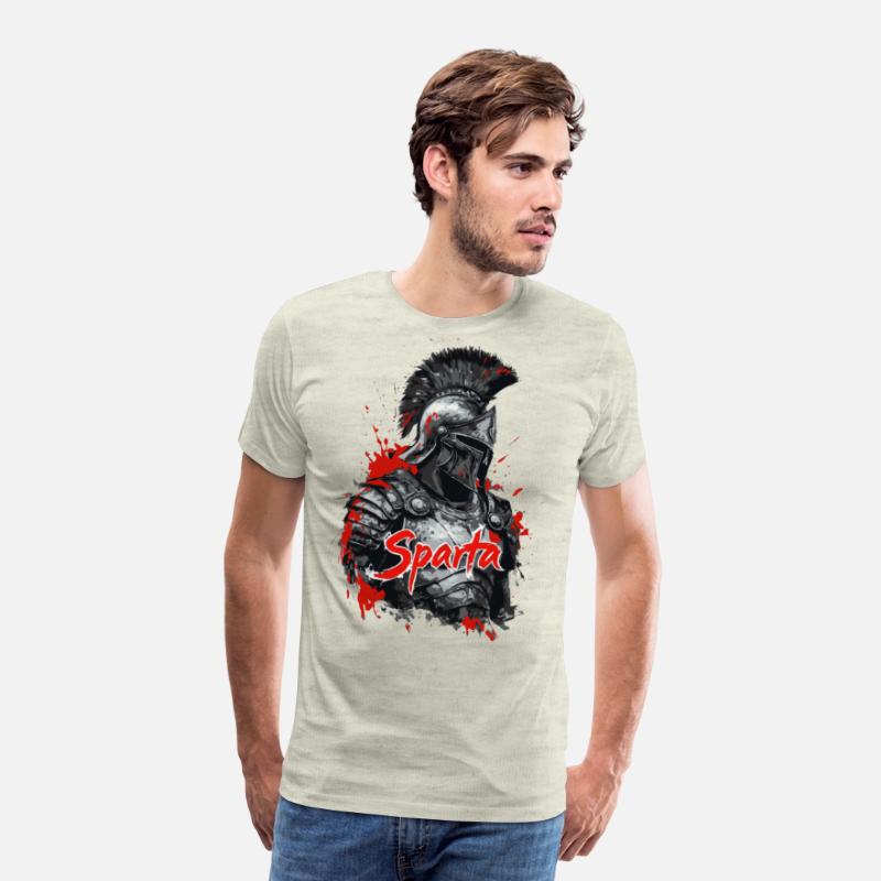 Spartan soldier in a splatter design