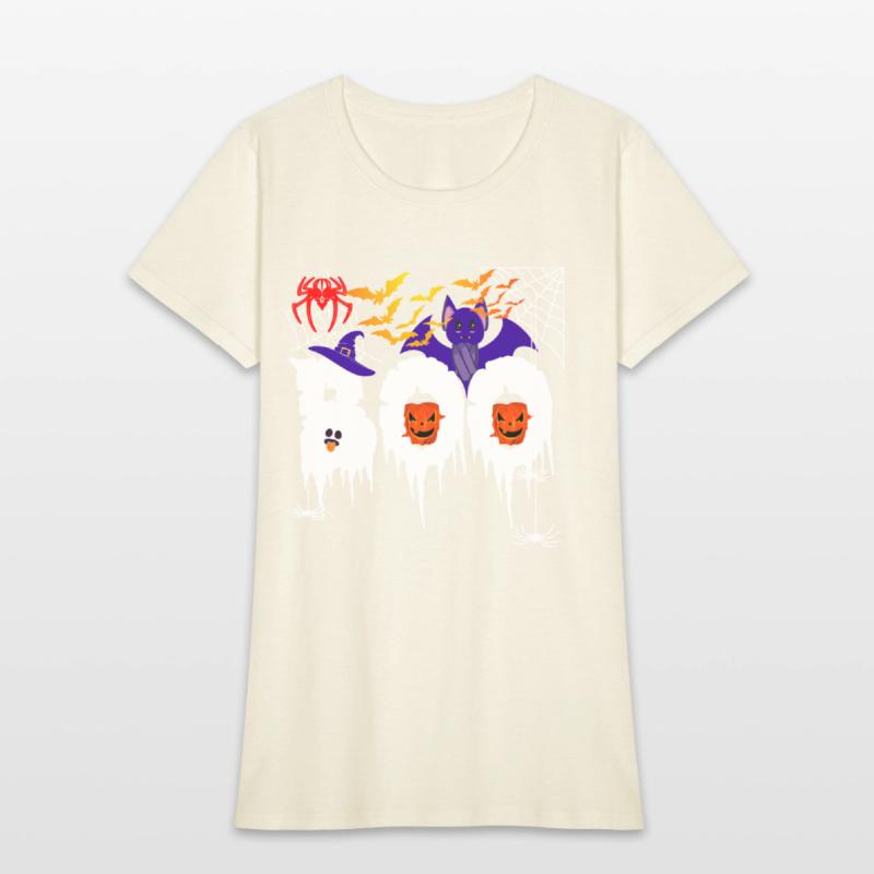 spooky Halloween ghost costume outfit saying Boo