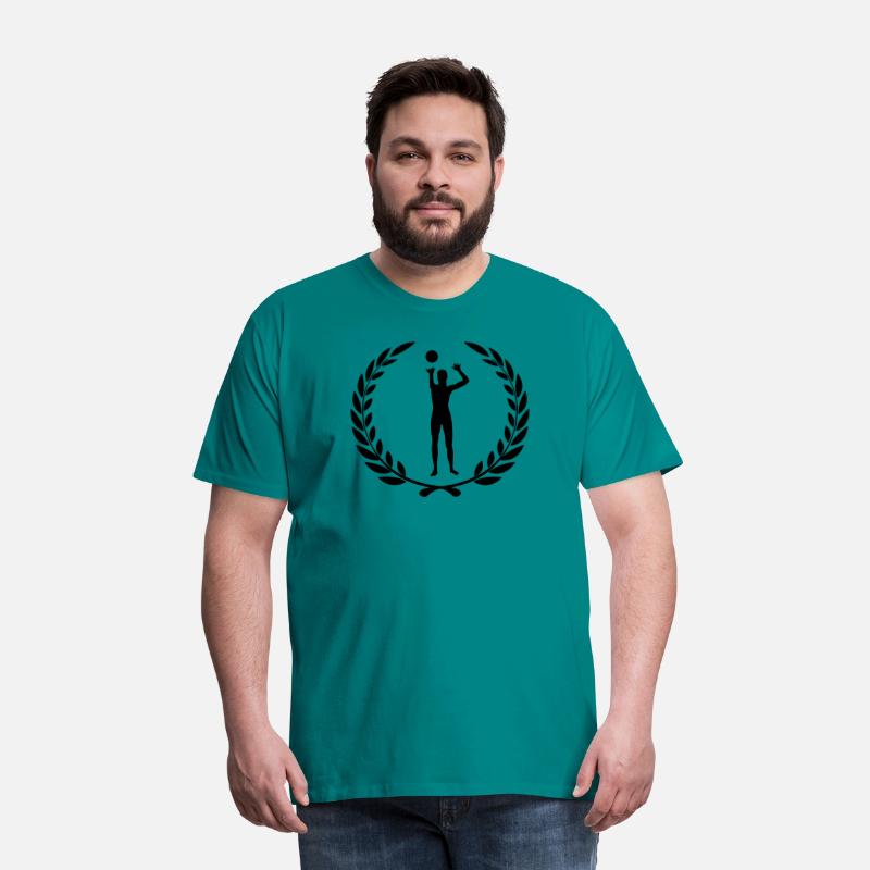 Sport award laurel wreath voleyball ball