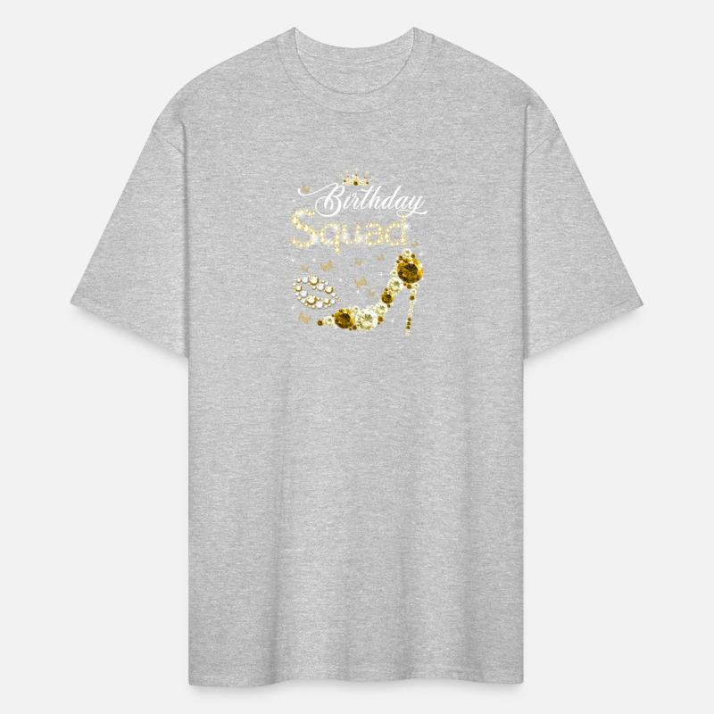 Squad Shirt Y Golden High Heels Shoe