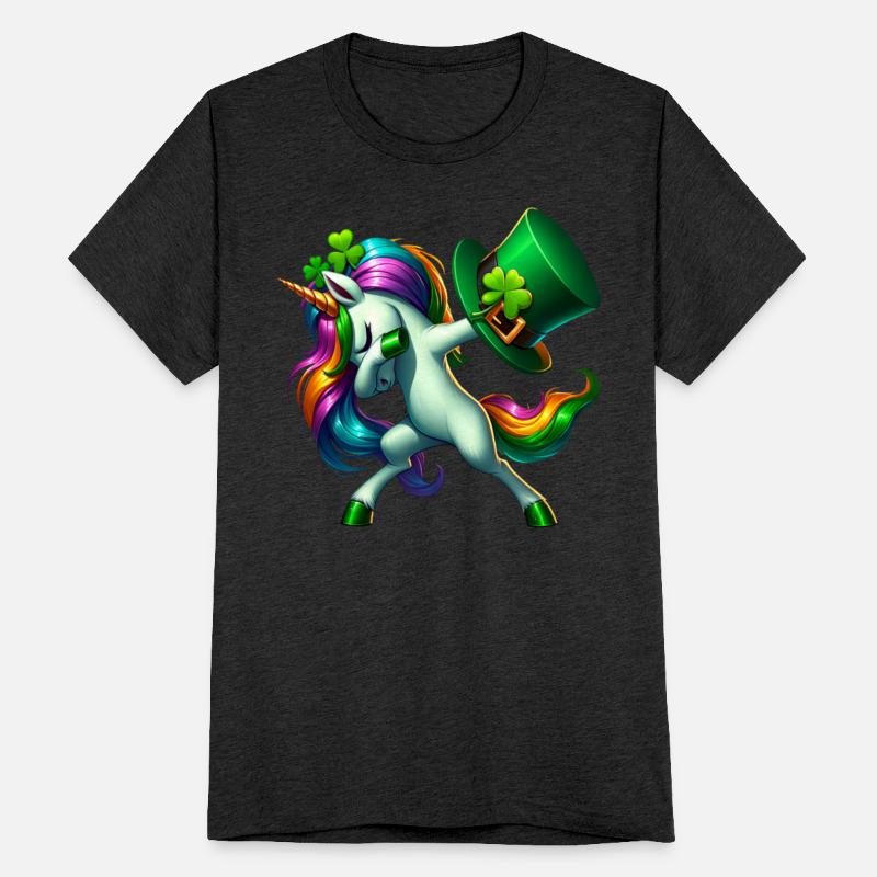 St Patricks Day Girls Women Unicorn Lepricorn
