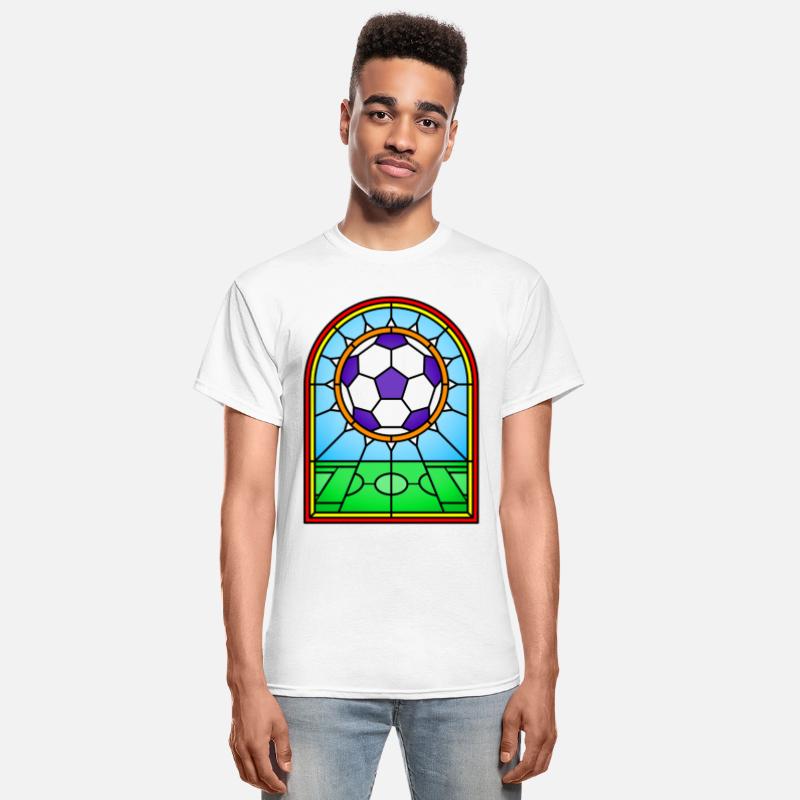 Stained Glass Window Football Soccer Art