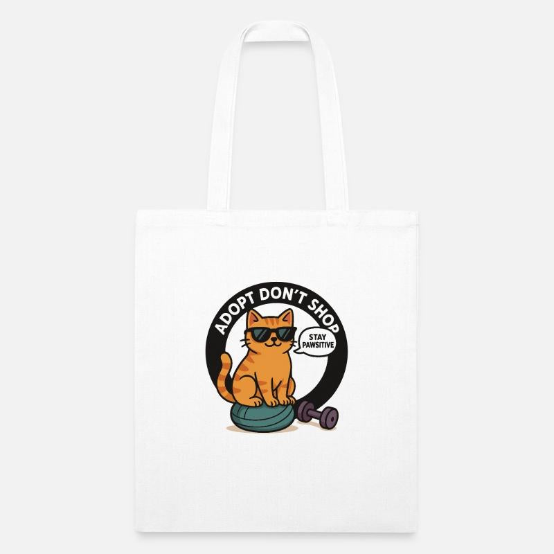 Stay Pawsitive – Adopt Don’t Shop Cat Design