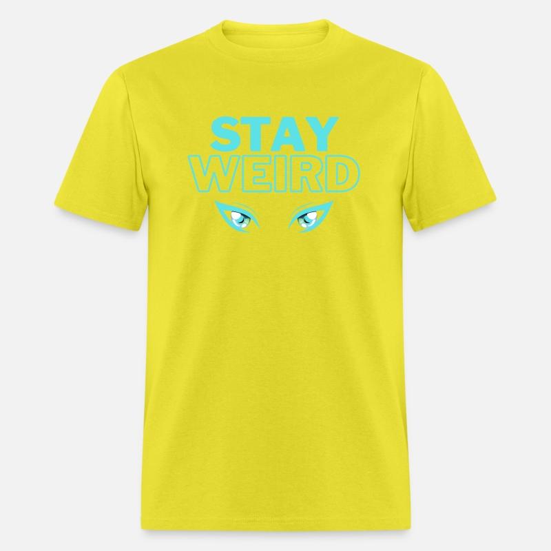 stay weird teal blue
