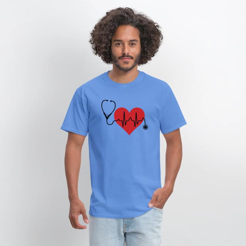 Stethoscope Heartbeat Heart T Shirt