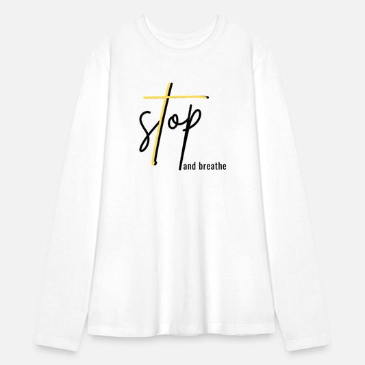 Stop and Breathe - Mindfulness Quote Design