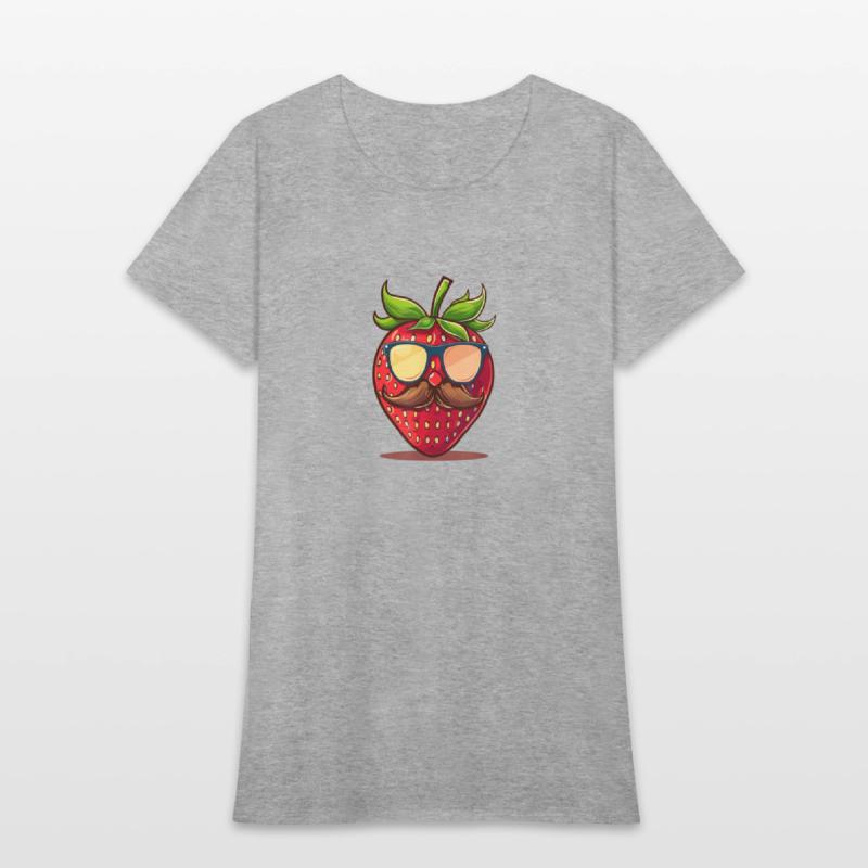 Strawberry Sunglasses Mustache Fruits
