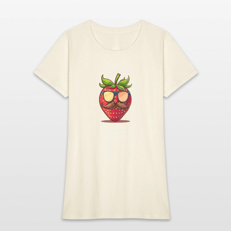 Strawberry Sunglasses Mustache Fruits