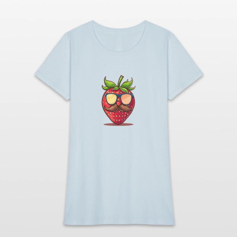 Strawberry Sunglasses Mustache Fruits