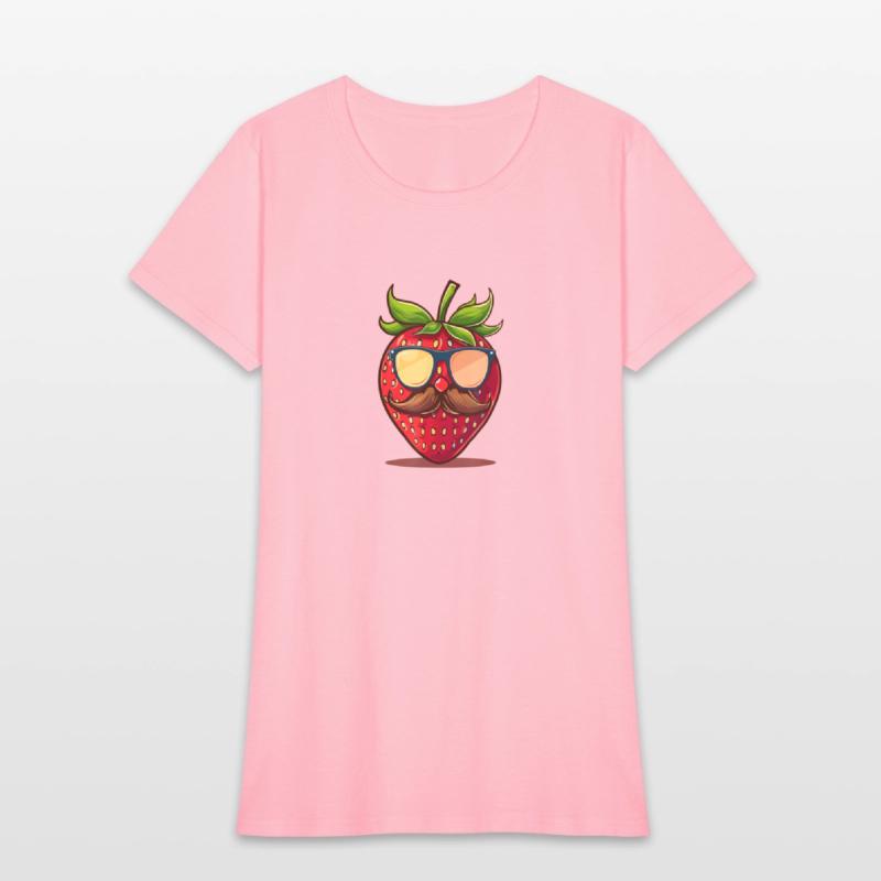 Strawberry Sunglasses Mustache Fruits