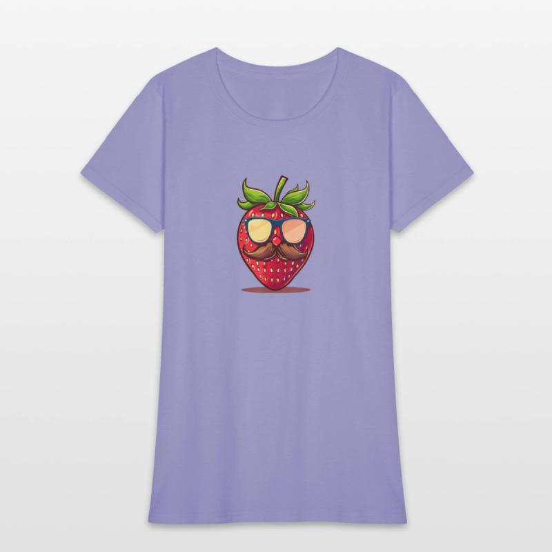 Strawberry Sunglasses Mustache Fruits