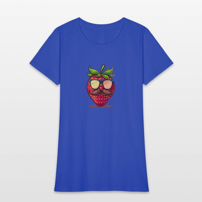 Strawberry Sunglasses Mustache Fruits