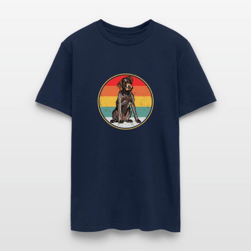 Sunset German Wirehaired Pointer Dog