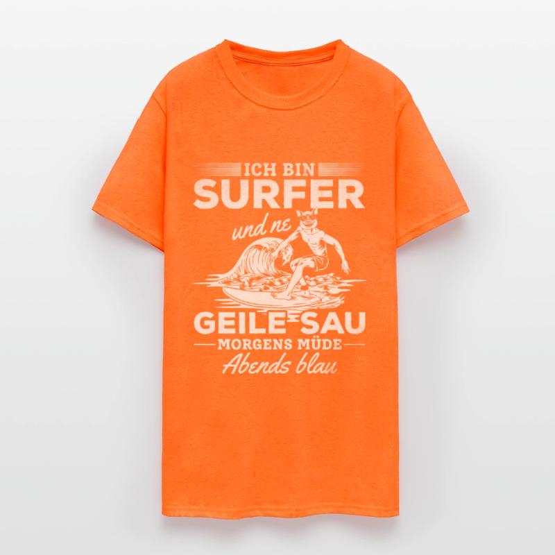 Surfer And A Horny Pig Tired In The Morning