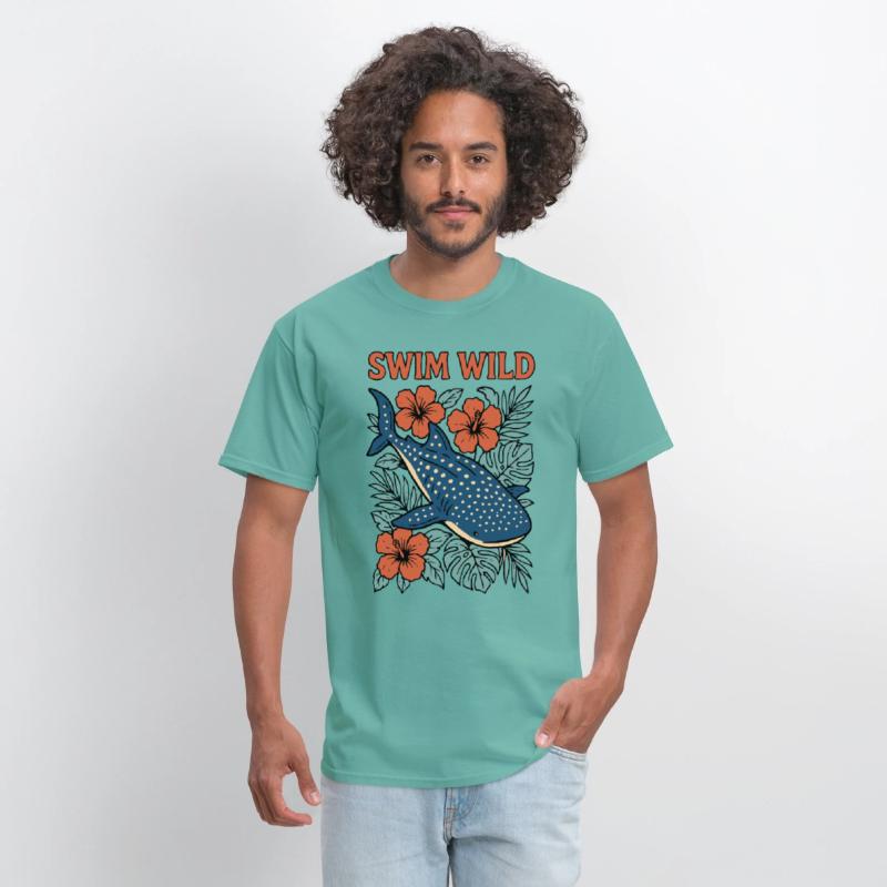 Swim Wild | Tropical Whale Shark Design