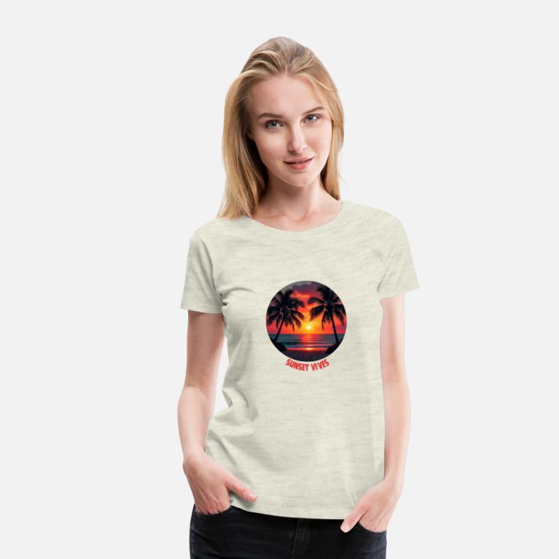 T-shirt With Sunset Vibes Paradise