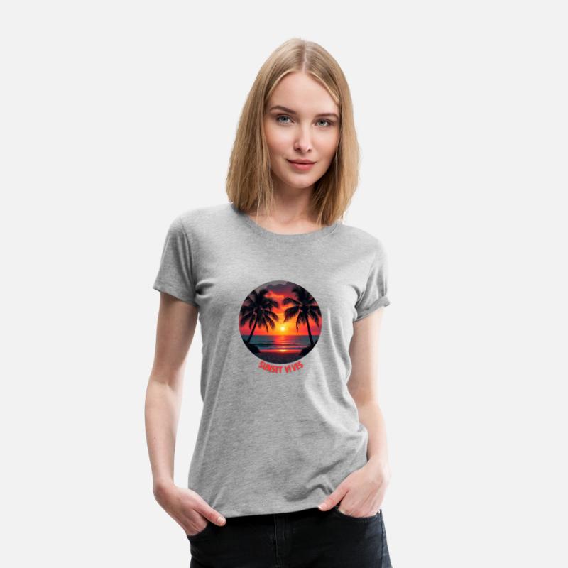 T-shirt With Sunset Vibes Paradise