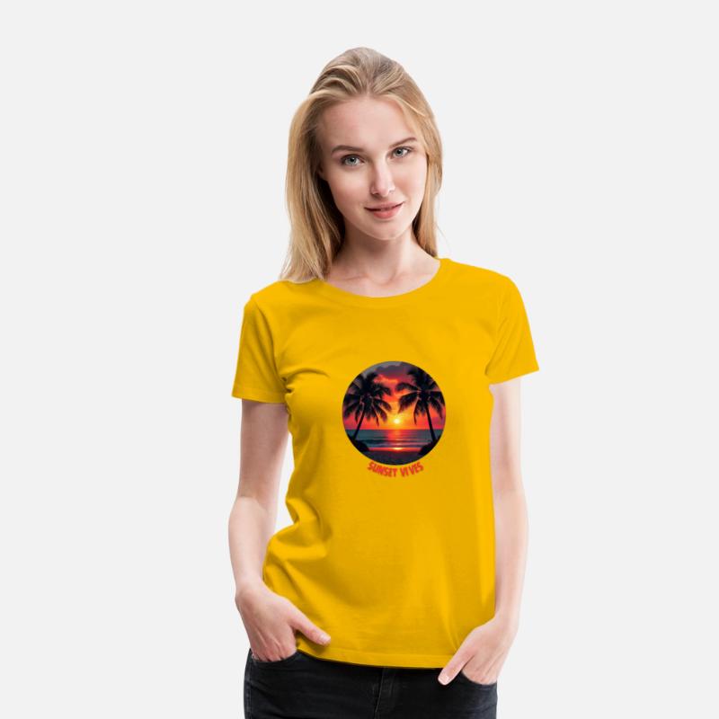 T-shirt With Sunset Vibes Paradise
