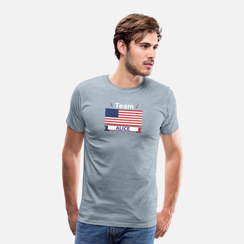 Team Alice USA American Flag Star Stripe