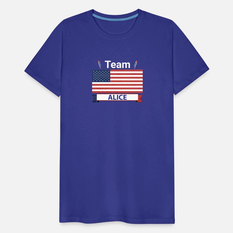 Team Alice USA American Flag Star Stripe