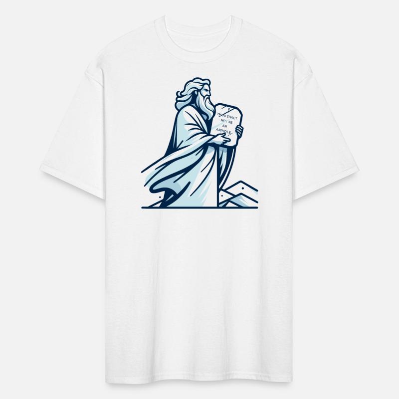 Thou shalt not be an asshole funny Moses design