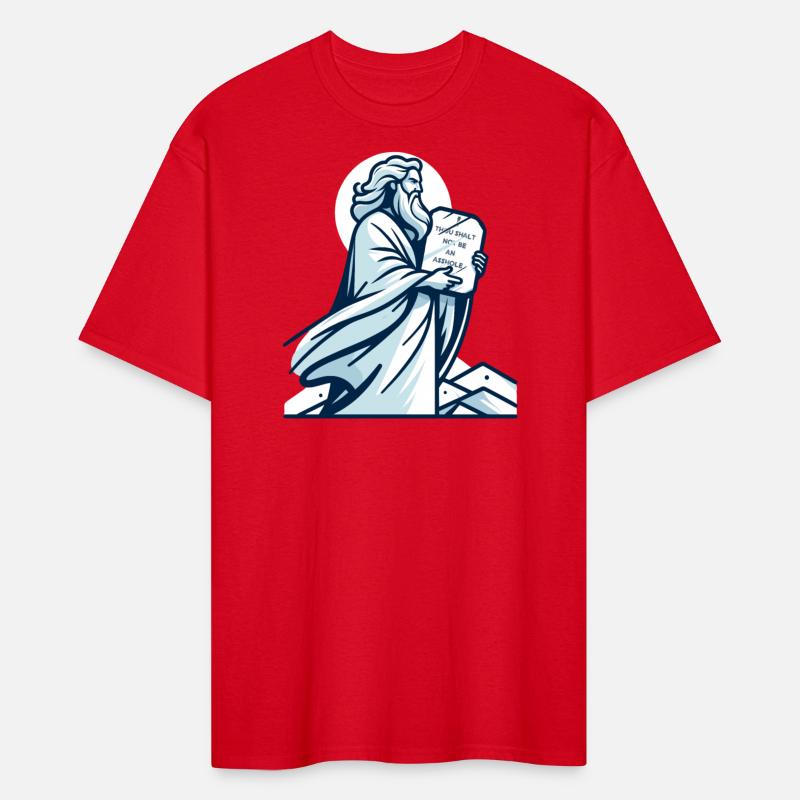 Thou shalt not be an asshole funny Moses design