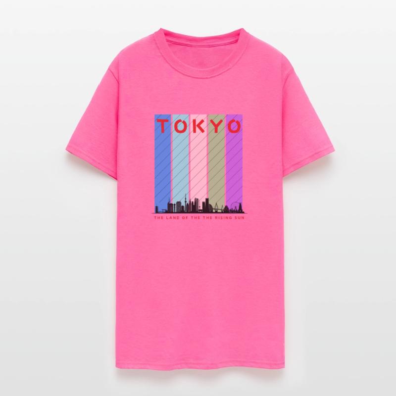 Tokyo City Skyline - Colorful Urban