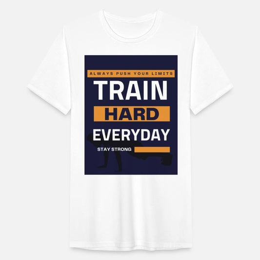 Train Hard Everyday – Fitness Motivation Tee.