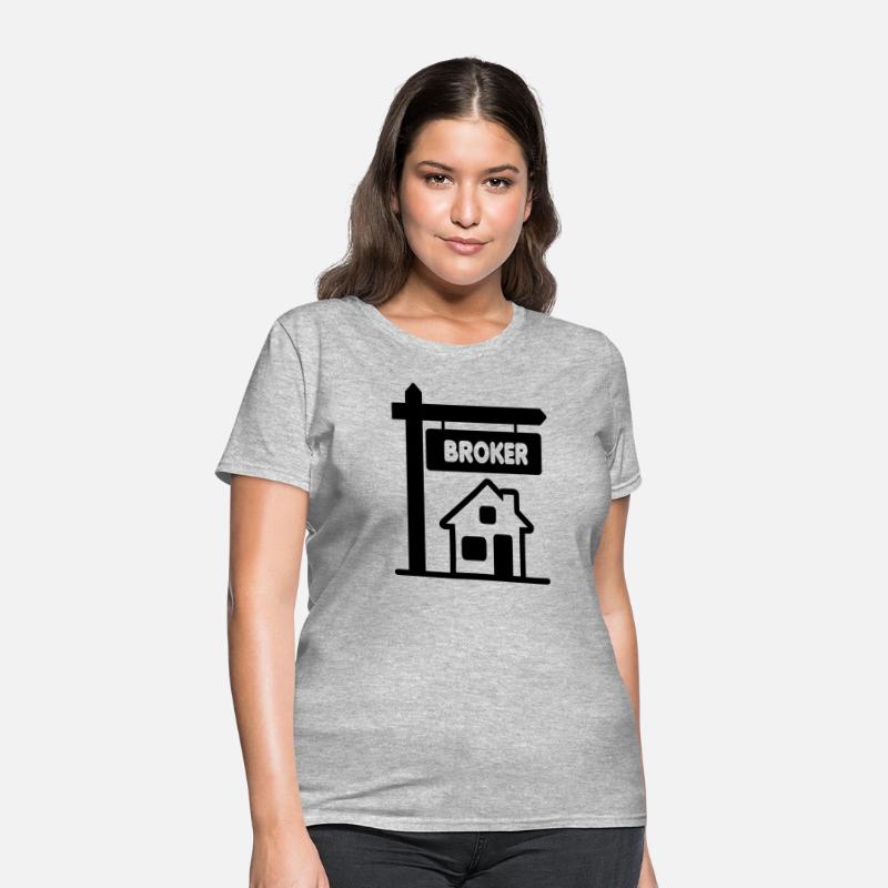 Transparent logo signboard with text BROKER