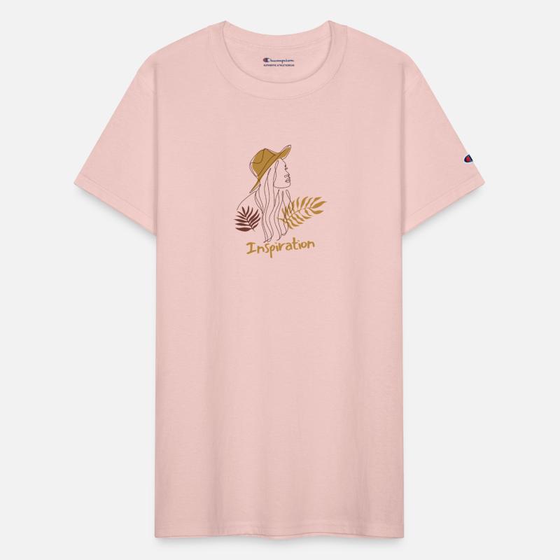 Trendy Line Art Woman with Nature