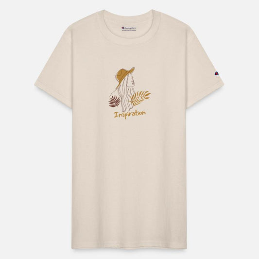 Trendy Line Art Woman with Nature