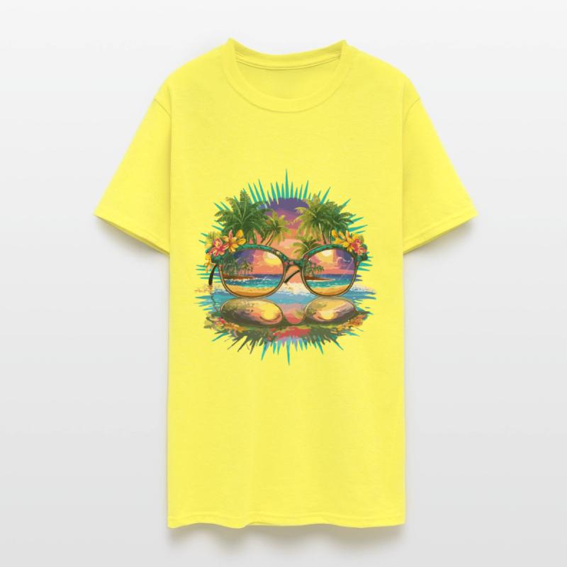 Tropical Paradise Sunglasses Beach Reflection